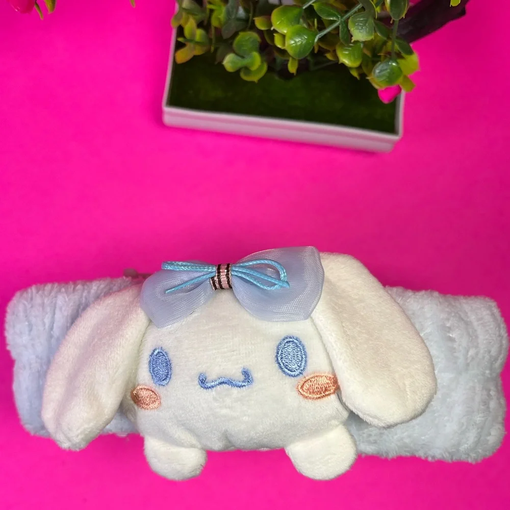 Blue & White Sanrio Multicolor Cinnamoroll Plush Hair band,Kawaii Accessories